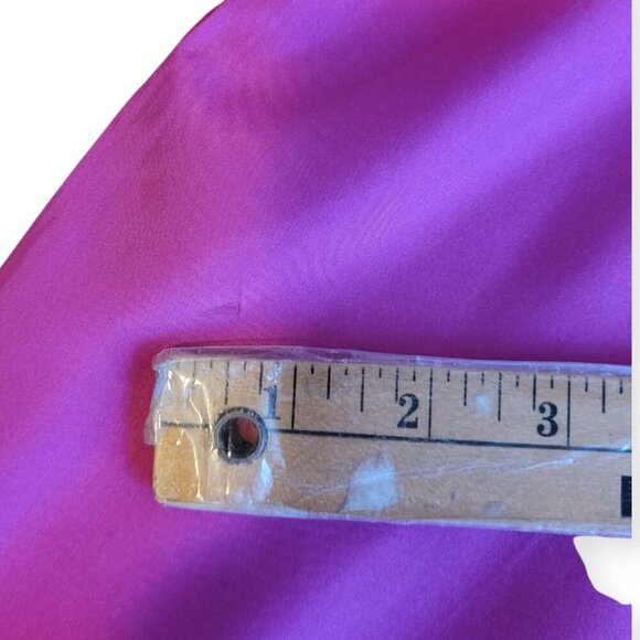 Sea New York Fabiola Silk Habotai Blouse Ruched Smocked Detailing Magenta 10 - Picture 14 of 15